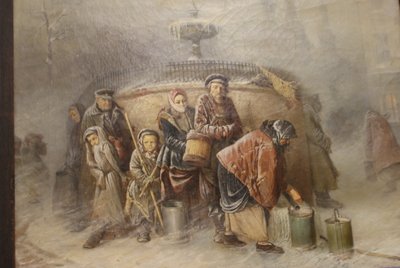 V. Perov. Queue at the Pool by Vasili Grigorevich Perov